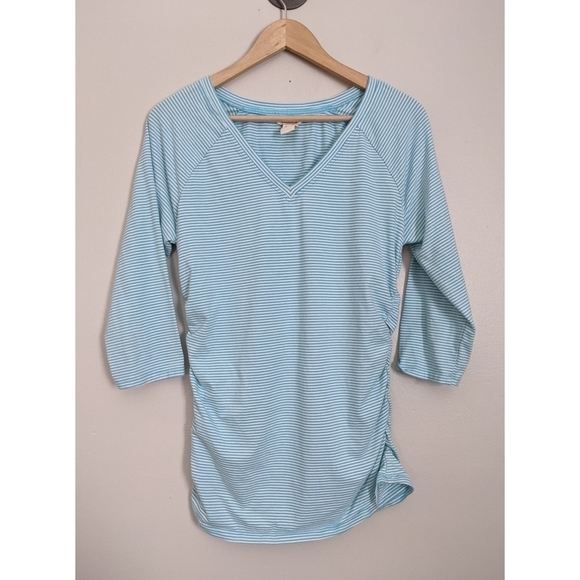 Sundance Catalog Lillian Striped Ruched Side Top - Picture 1 of 5